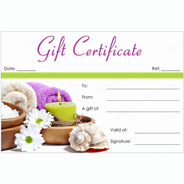 Massage Gift Certificate Template Free Download Lovely 50 Spa Gift Certificate Designs to Try This Season