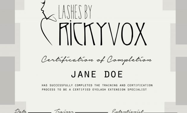 Massage Gift Certificate Template Free Download Unique Eyelash Extension Gift Certificate Template