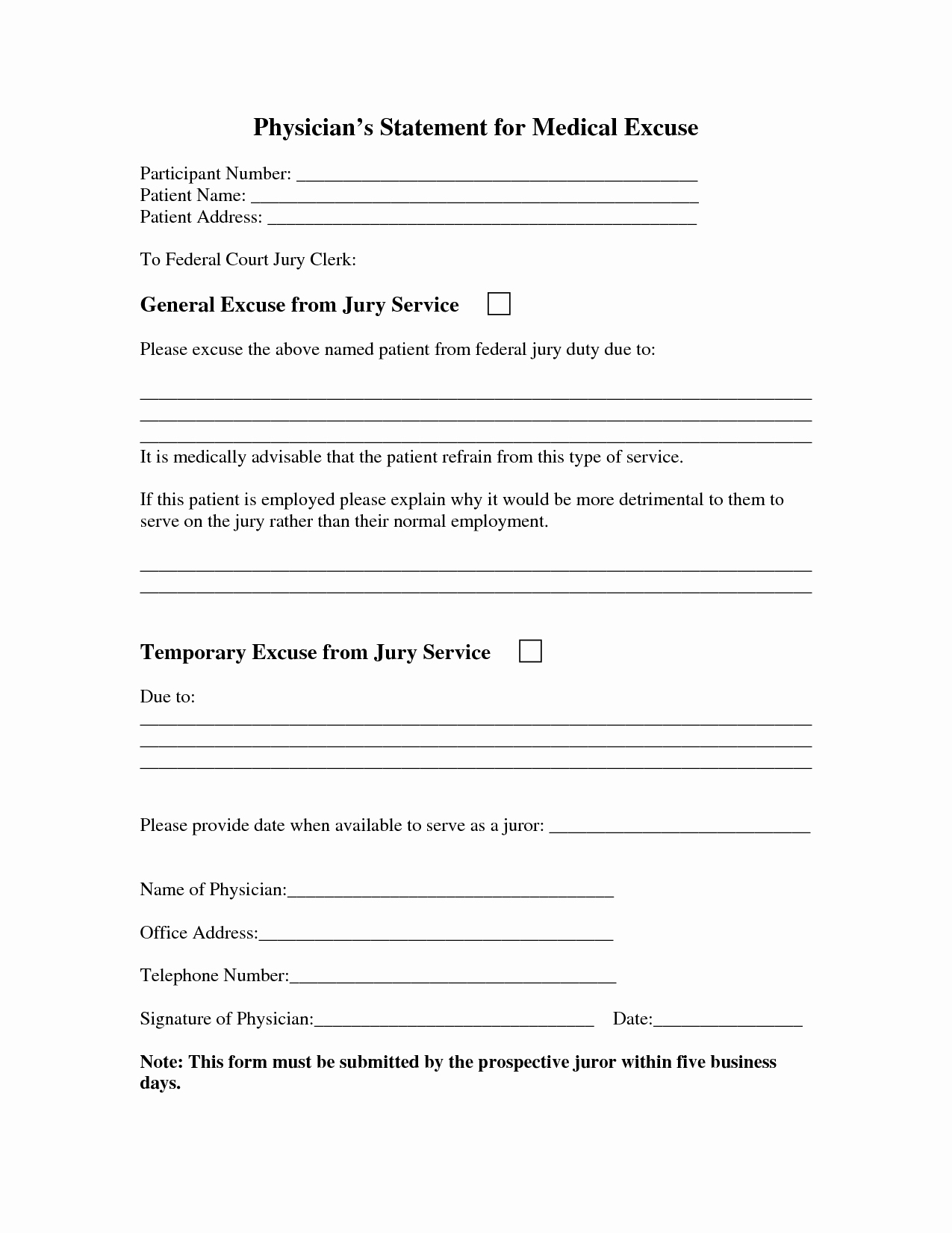 Medical Excuse form Inspirational Best S Of Physician Statement Medical Necessity