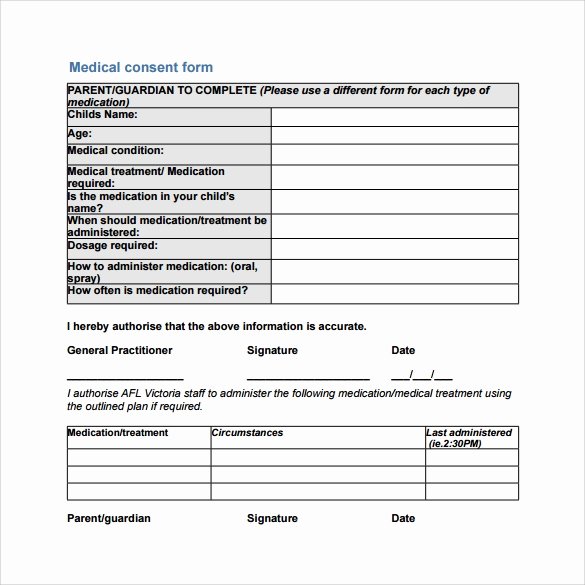 Medical Treatment Refusal form Template Lovely Free 6 Sample Medical Consent forms In Pdf
