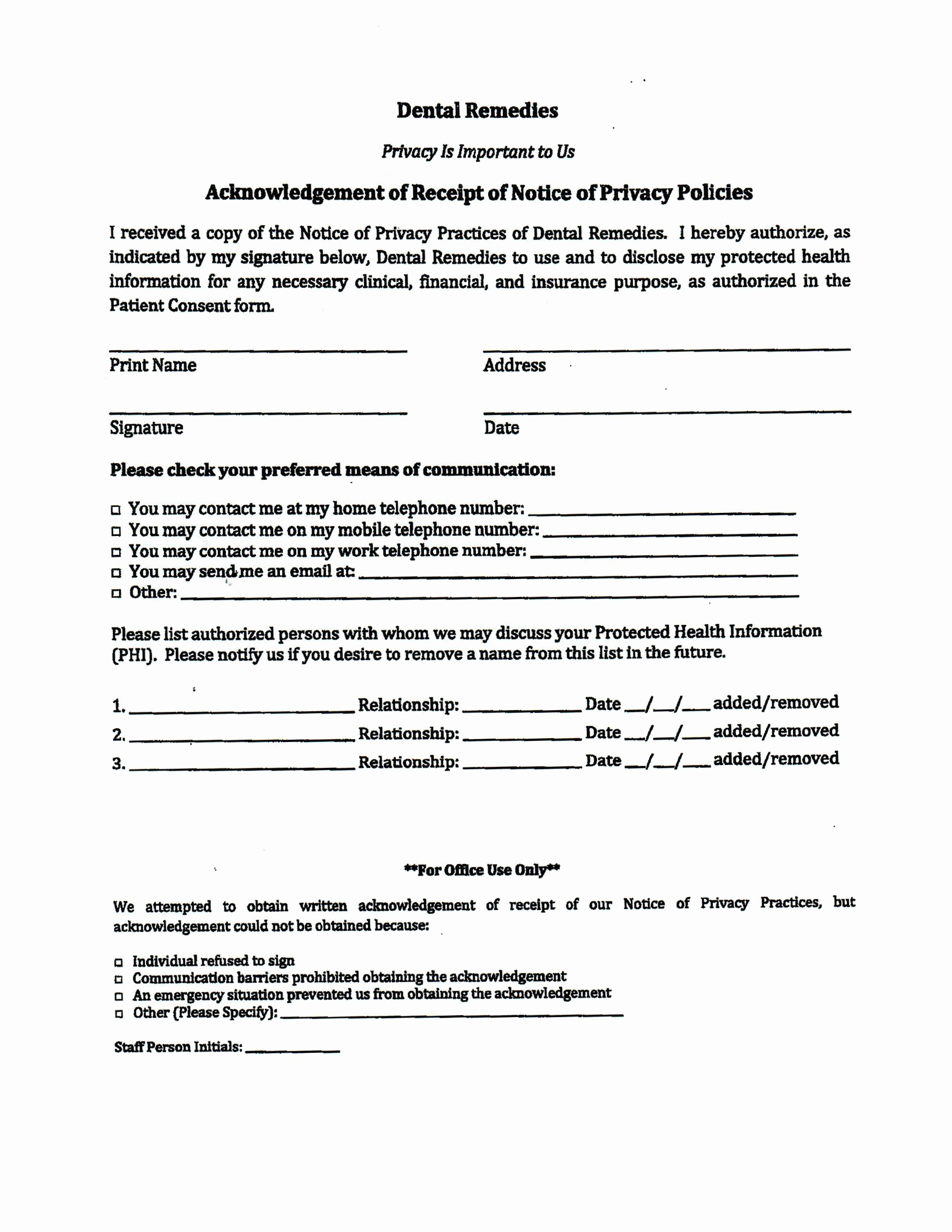 Medical Treatment Refusal form Template Unique 21 Of Dental X Ray Refusal form Template