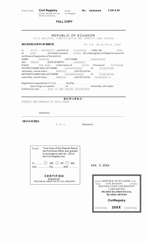 Mexico Birth Certificate Translation Template Unique 13 Fresh Mexican Marriage Certificate Translation Template