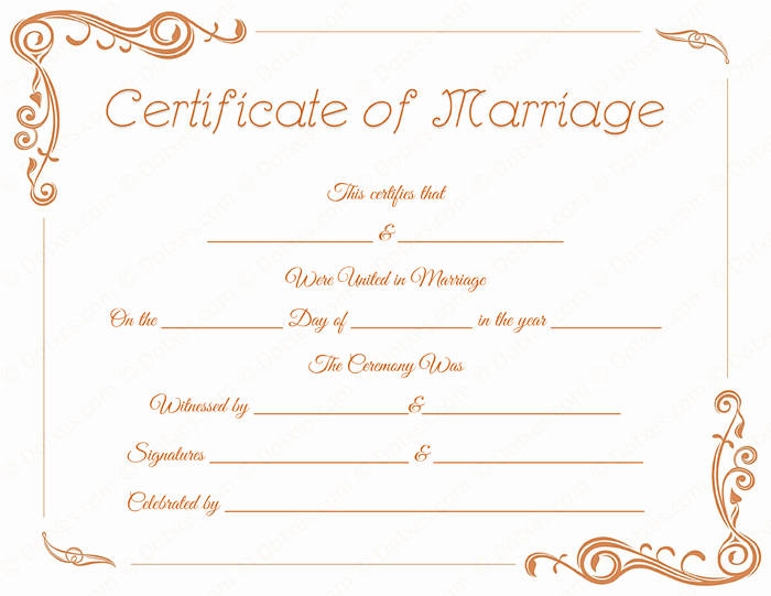 Microsoft Office Marriage Certificate Template Inspirational Standard Marriage Certificate Template Dotxes