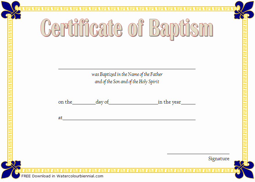Microsoft Word Baptism Certificate Template Awesome Baptism Certificate Template Word [9 New Designs Free]