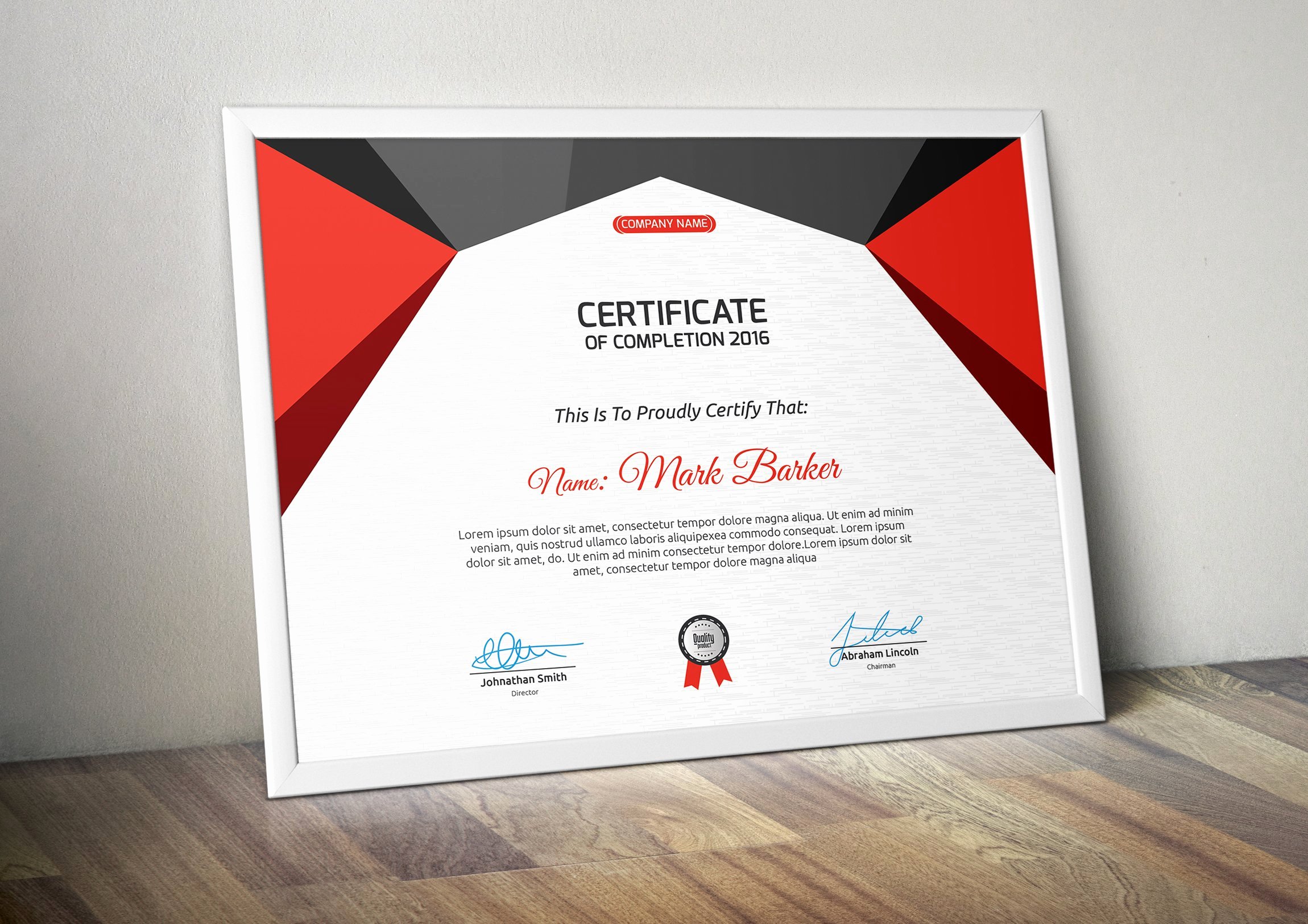 Modern Certificate Design Psd Unique Certificate Stationery Templates Creative Market