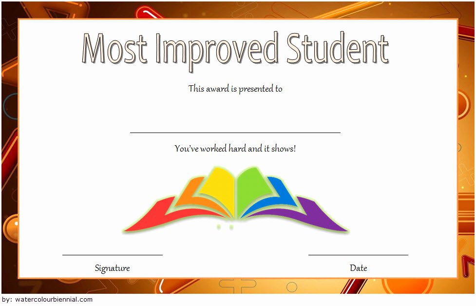Most Improved Certificate Template Free Best Of Most Improved Student Certificate Printable 10 Best Ideas