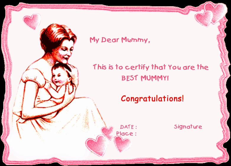 Mother Day Certificates to Print Luxury Mothersday Certificates to Print Out