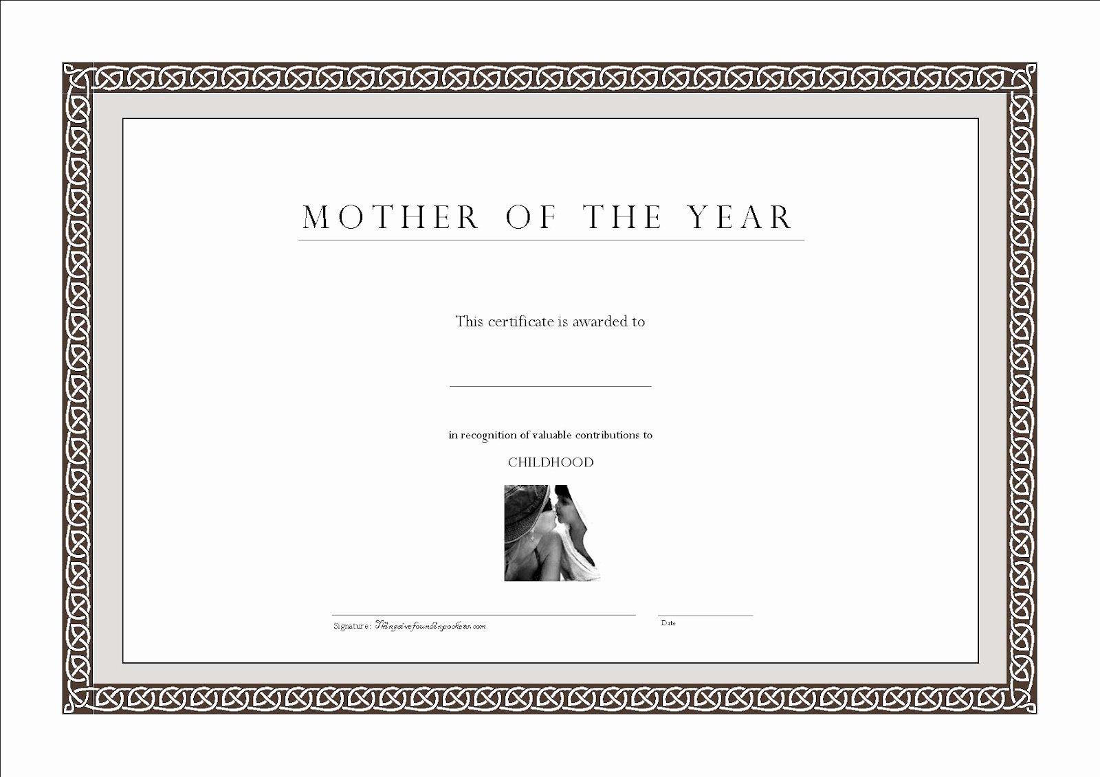 Mother Of the Year Certificate Awesome Things I Ve Found In Pockets Mother Of the Year Certificate