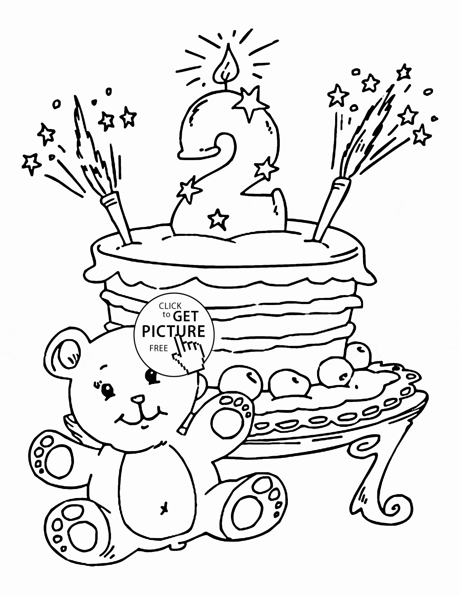 Mother&amp;#039;s Day Certificates to Print Beautiful 35 Happy Birthday Cake Coloring Pages Happy Mother 039 S