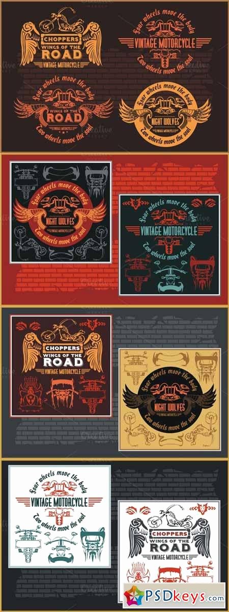 Motorcycle Club Patch Template Photoshop New Vintage Motorcycle Labels Free Download Shop