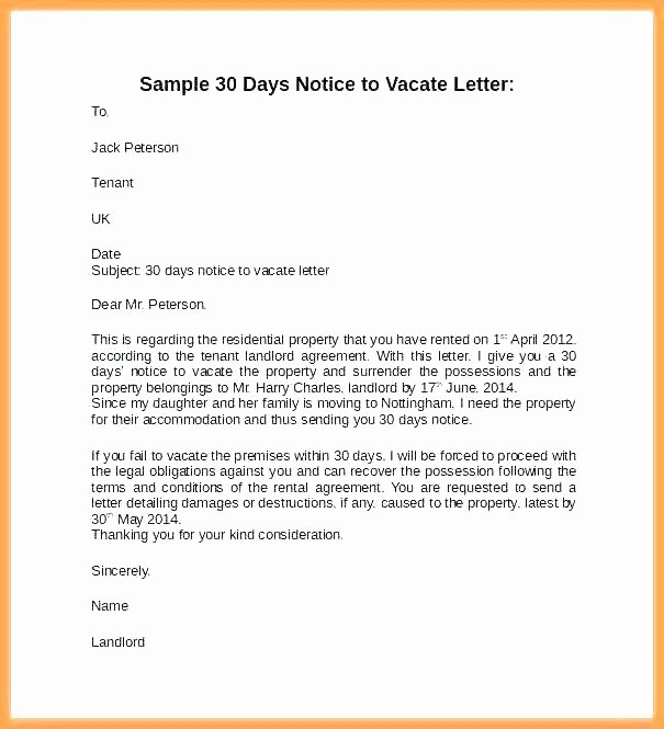 Move In Letter to Tenant Awesome Tenant Move Out Letter Example – Pobjoy