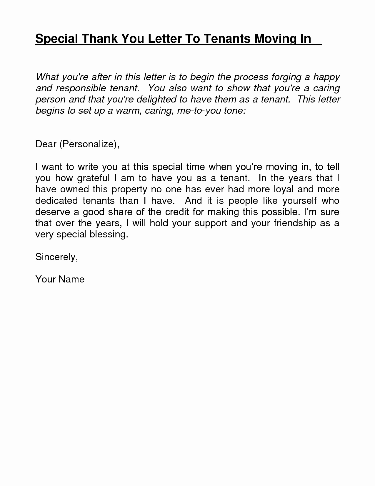 Move In Letter to Tenant Beautiful Best S Of Good Tenant Letter Good Standing Letter