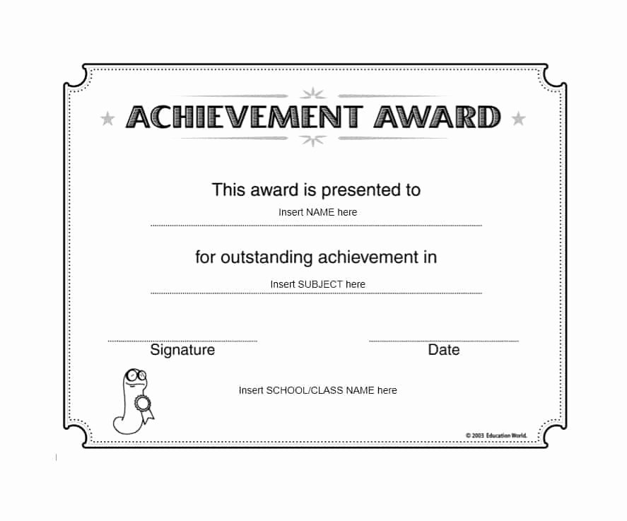 Music Achievement Award Certificate Elegant 40 Great Certificate Of Achievement Templates Free