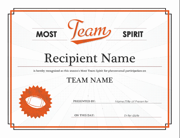 Mvp Visuals Design Scholarship Elegant Team Spirit Award Certificate