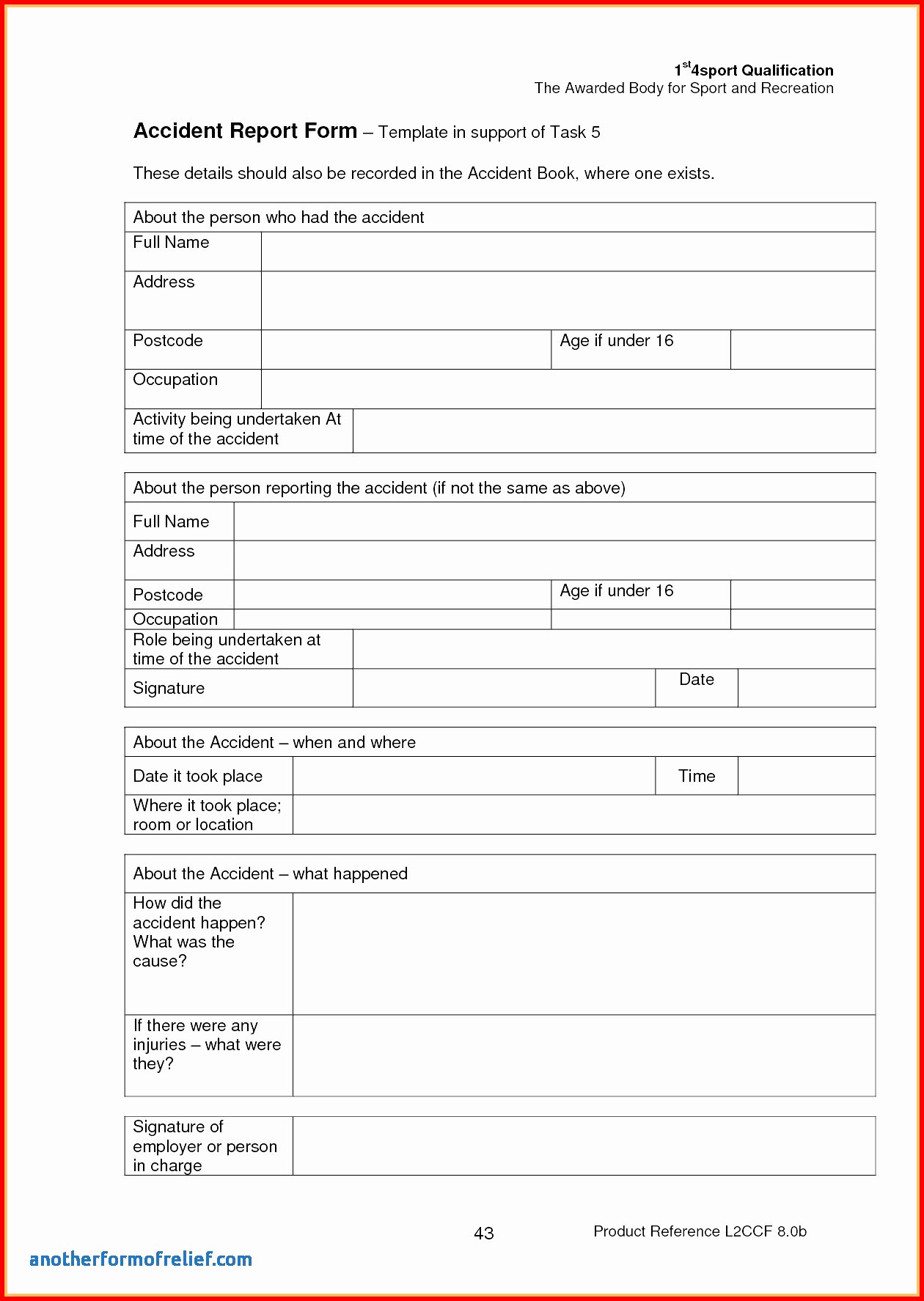 Near Miss Reporting Template New 12 Incident Report Sample In Nursing