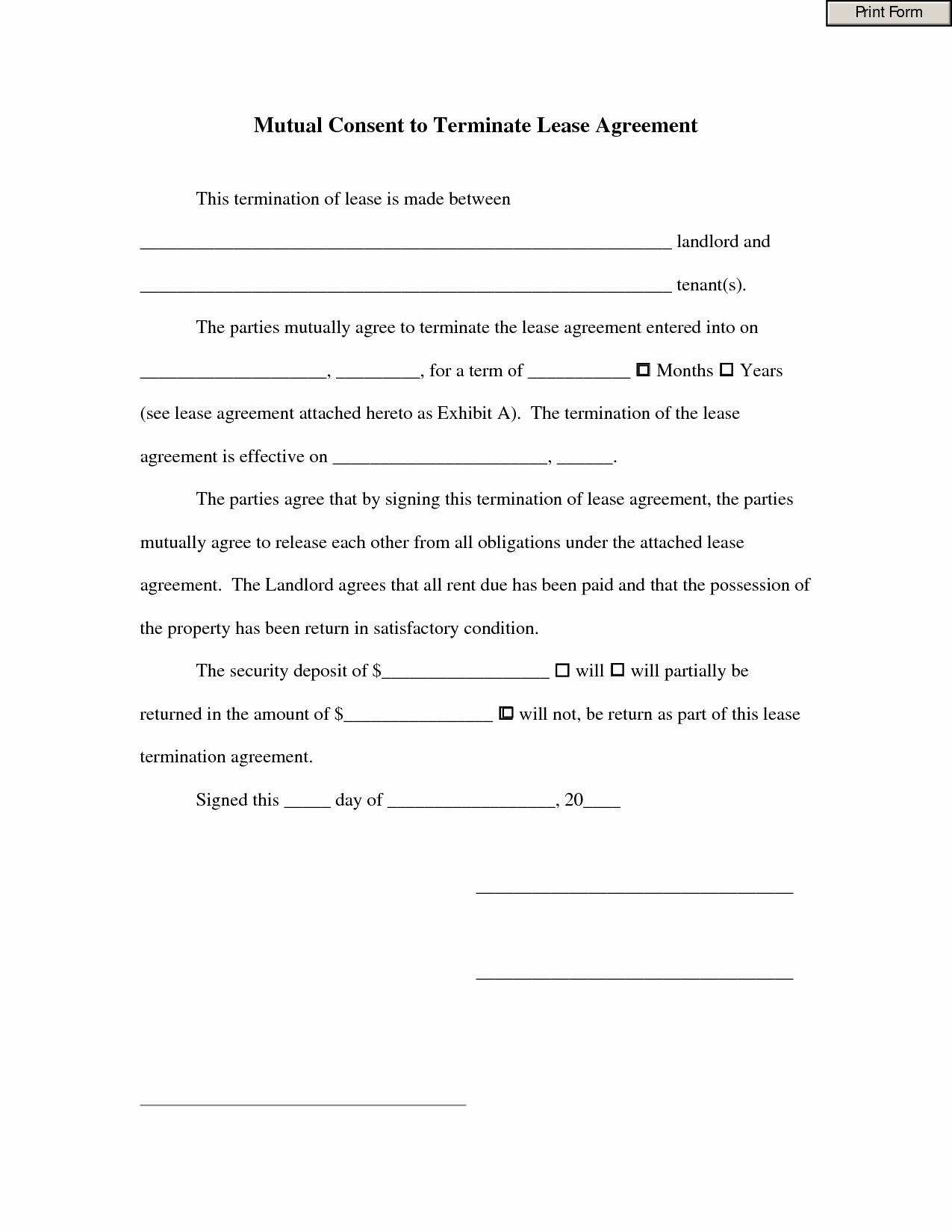 No Compete Contract Template Best Of Mutual Consent to Terminate Lease Agreement by Fdh56iuoui