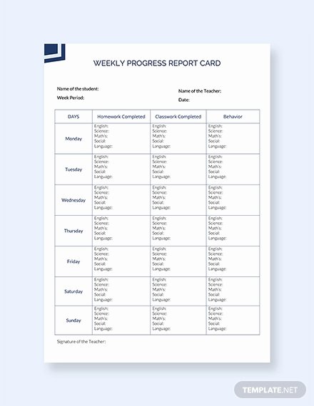 Note Card Template Google Docs Fresh 30 Free Report Card Templates Pdf Word Excel