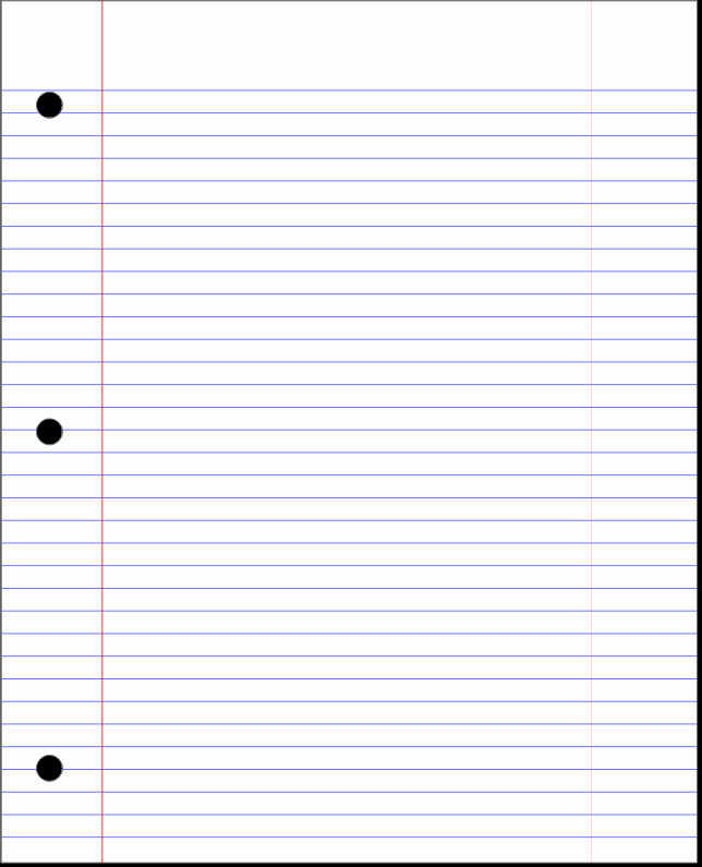  20 Notebook Paper Pdf Dannybarrantes Template