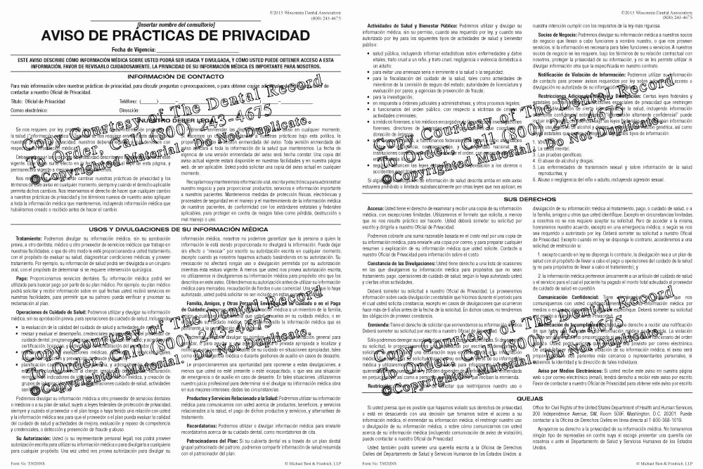 Notice Of Privacy Practices Template 2018 Luxury Spanish Hipaa Notice Of Privacy Practices