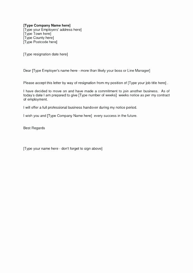 Notice Of Representation Letter New Notice Of Resignation Template Uk – Redautos