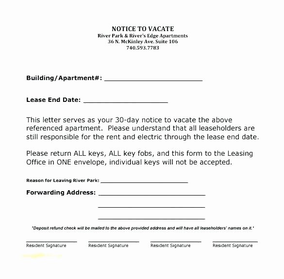 Notice to Landlord Of Moving Out Sample Beautiful Template for 30 Day Notice to Landlord – Stagingusasportfo