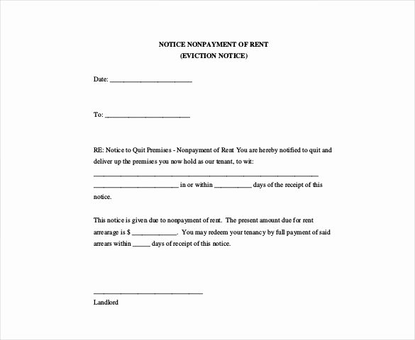 Notice to Quit form Pa Inspirational 13 Blank Eviction Notice Templates Free Download