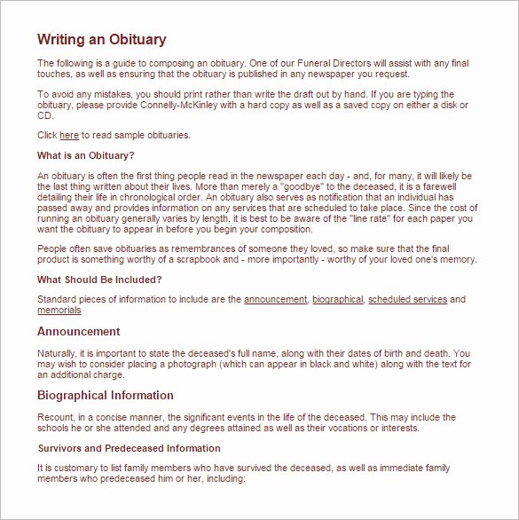 Obituary Examples for Mother Fresh How to Write An Obituary for Mother