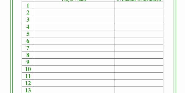 Office Lottery Pool Contract Unique Group Lottery Spreadsheet Printable Spreadshee Group