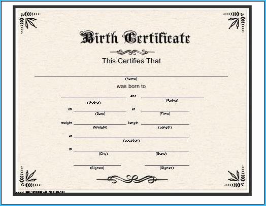 Official Birth Certificate Template Best Of Ficial Birth Certificate Template 7130
