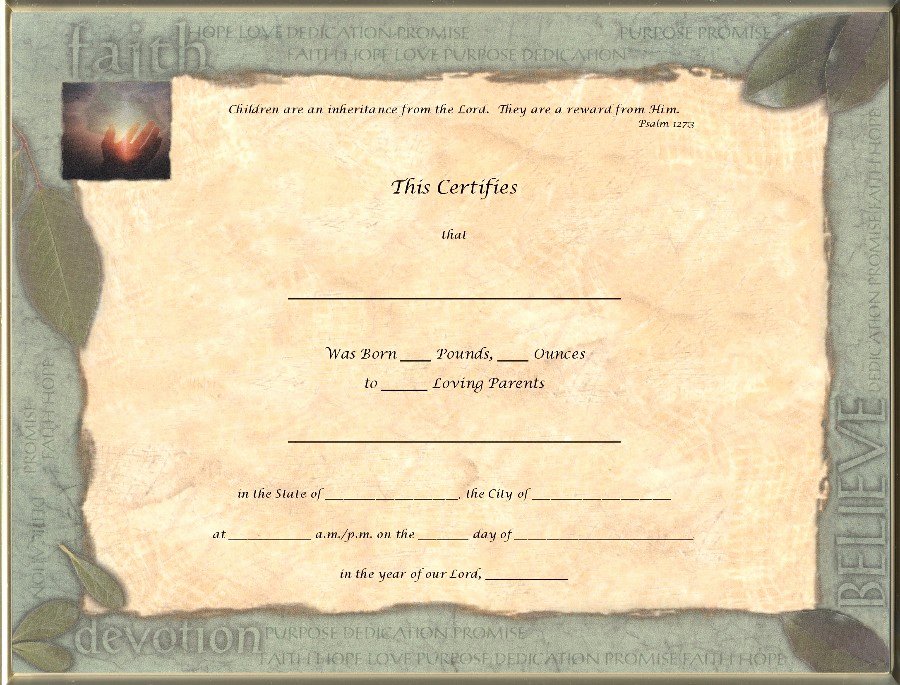Old Birth Certificate Template Inspirational Best S Of Old Blank Birth Certificates Old Blank