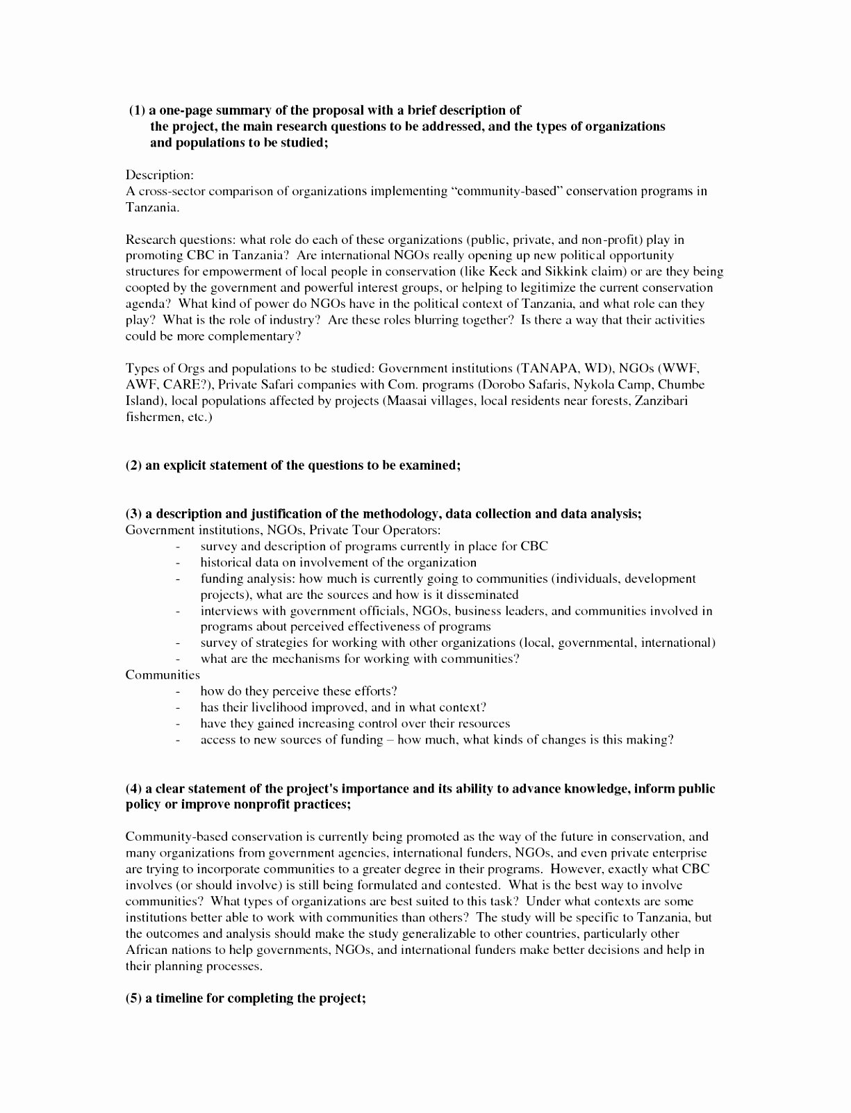 One Page Proposal Template Doc Beautiful 5 E Page Research Proposal Template Iawro