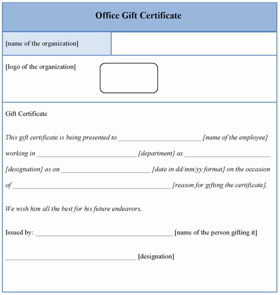 Open Office Gift Certificate Template Best Of Fice Template for Gift Certificate Template Of Fice