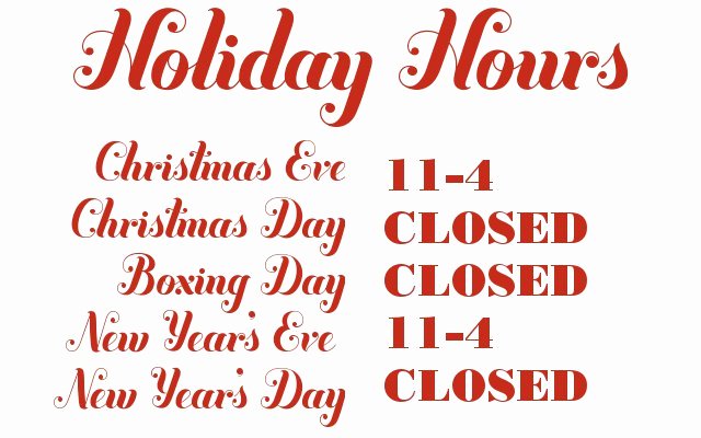 Opening Hours Template Microsoft Word Inspirational Russet and Empire Holiday Hours