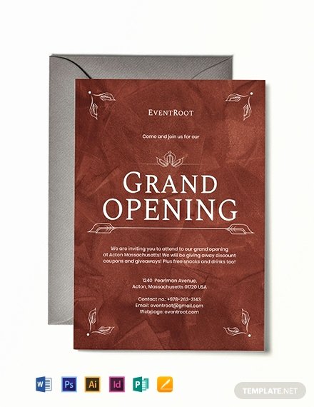 grand opening invitation card