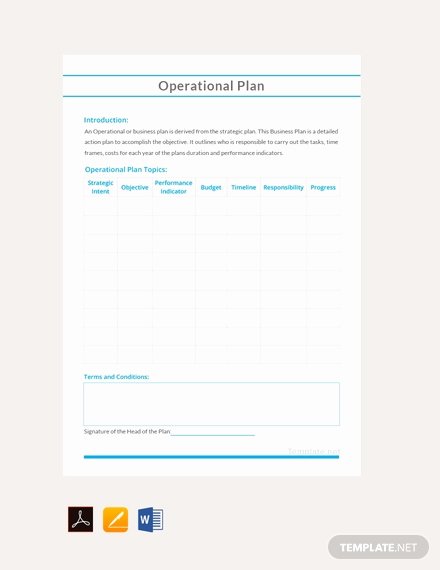 Operational Plan Examples Beautiful 32 Operational Plan Templates Word Pdf Google Docs