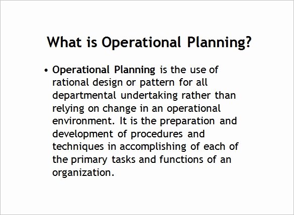 Operational Plan Examples Unique 32 Operational Plan Templates Word Pdf Google Docs