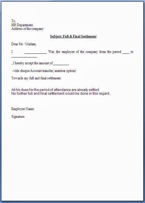 Payment Settlement Letter format Lovely Full and Final Settlement Acceptance Letter
