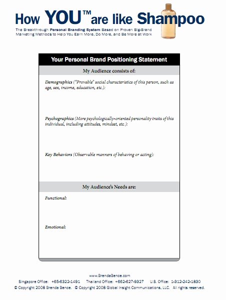 Personal Brand Statement New Free Downloads with Personal Branding Marketing Strategies