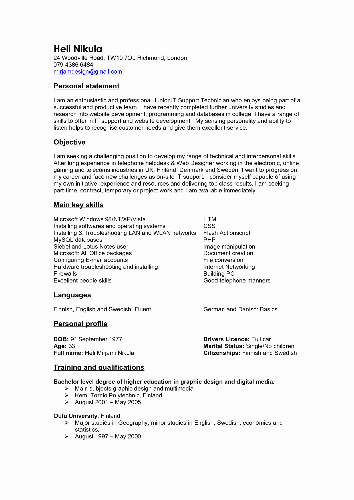 Personal Brand Statement Samples Fresh Personal Branding Statement Resume Examples