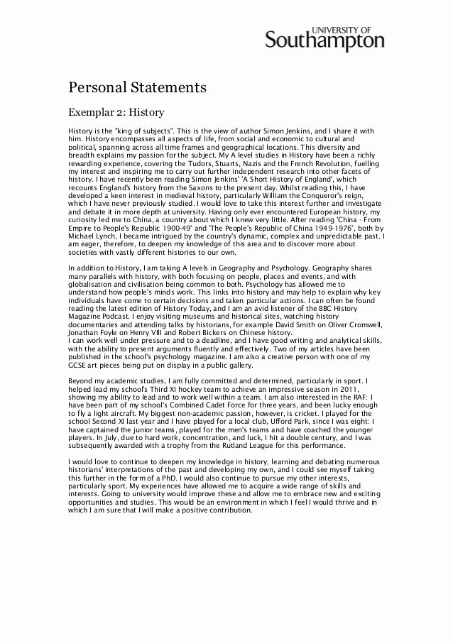  20 Personal History Statement Samples Dannybarrantes Template
