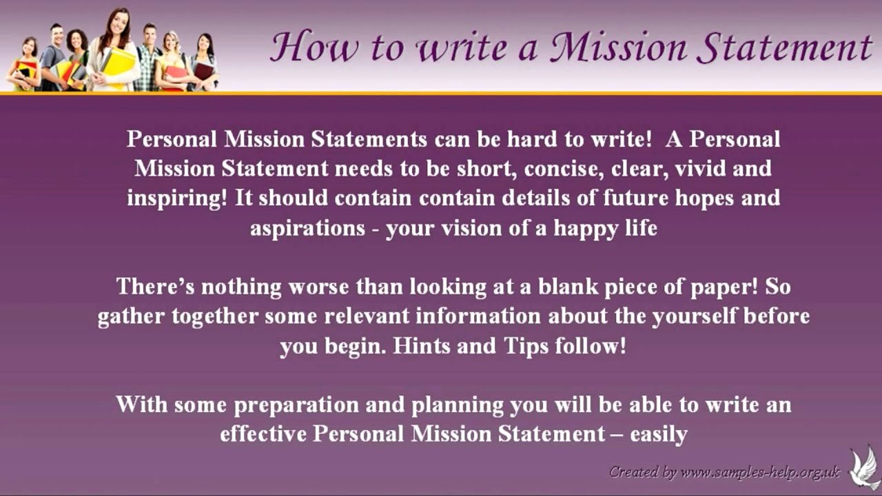 Personal Mission Statement Template Inspirational How to Write Personal Mission Statements