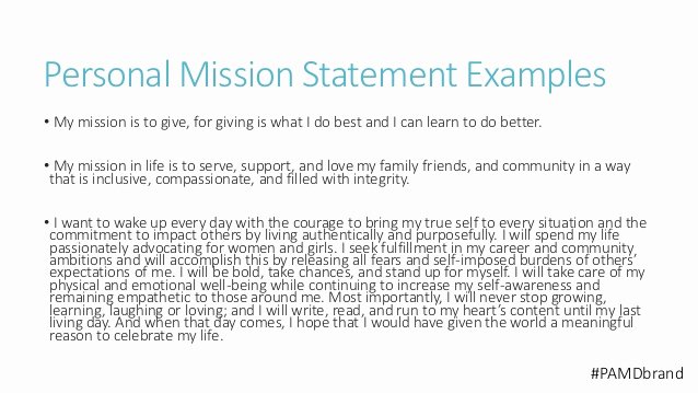 Personal Mission Statement Template Unique Personal Branding 101 2014 Update