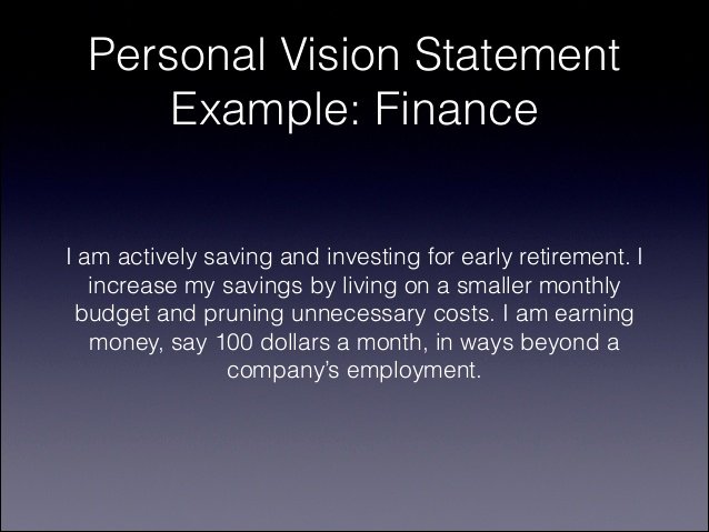  20 Personal Professional Vision Statement Examples Dannybarrantes 