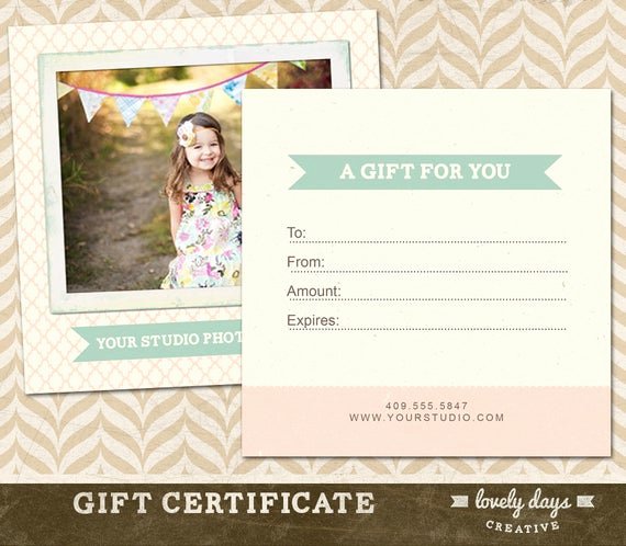 Photography Gift Certificate Template New Graphy Gift Certificate Template for Professional