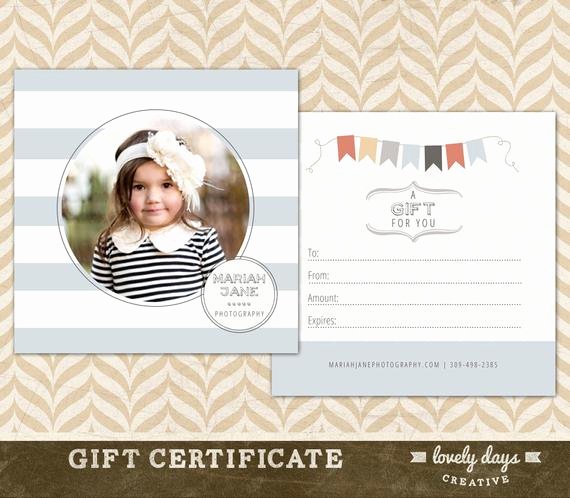 Photography Gift Certificate Templates Unique Graphy Gift Certificate Template for Graphers