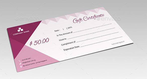Photoshop Gift Certificate Template Lovely 7 Email Gift Certificate Templates Free Sample Example