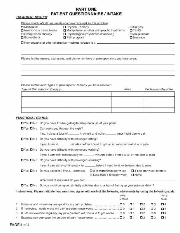 Physical therapy Intake form Template Elegant soap Note Template Word
