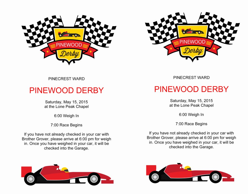 Pinewood Derby Certificate Template Best Of Pinewood Derby Flyers – the Gospel Home