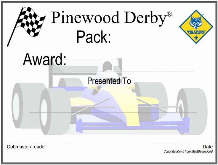 Pinewood Derby Certificate Template Fresh 19 Best Pinewood Derby Images On Pinterest