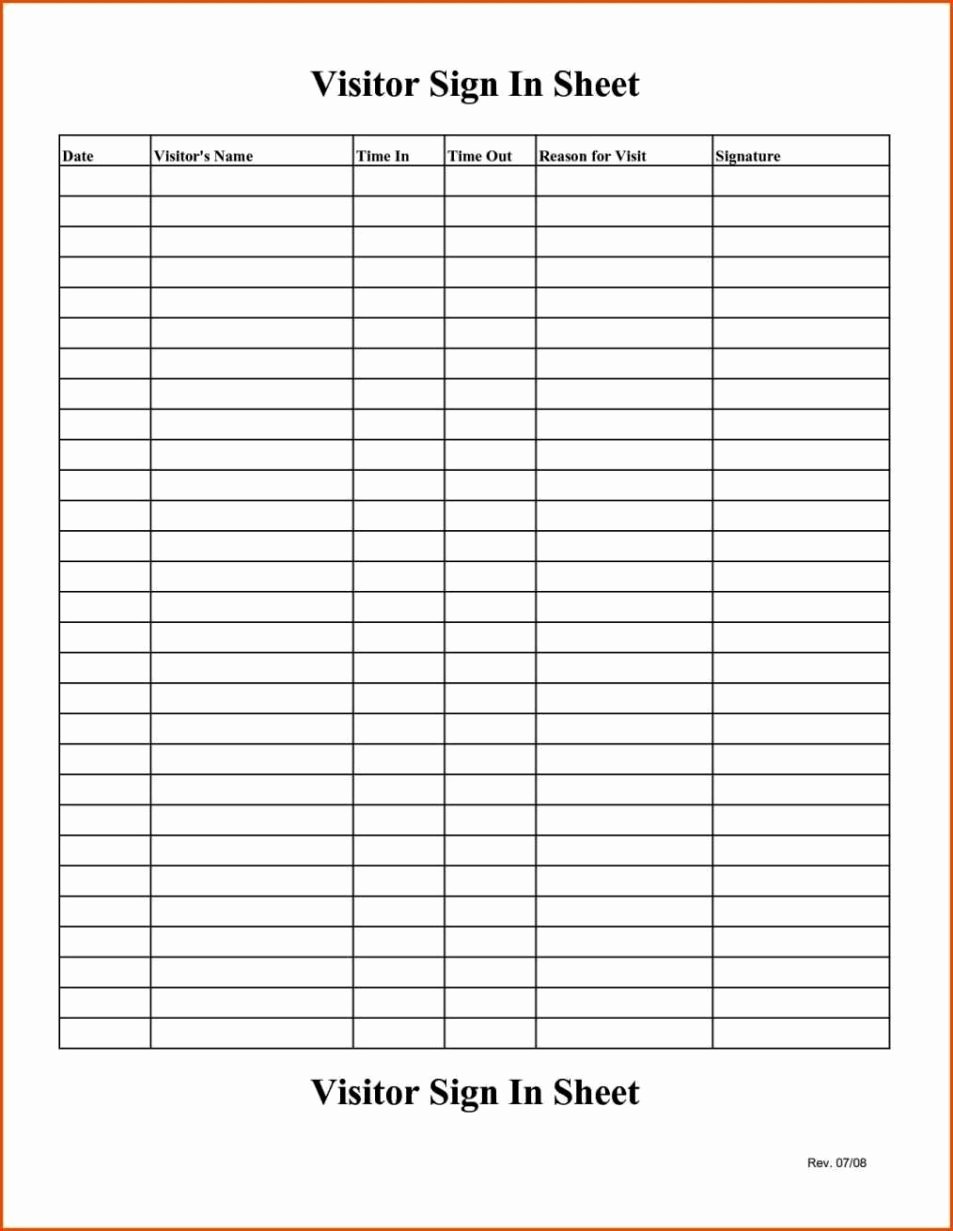 Please Sign In Sheet Lovely Simple Sign In Sheet Template Sampletemplatess